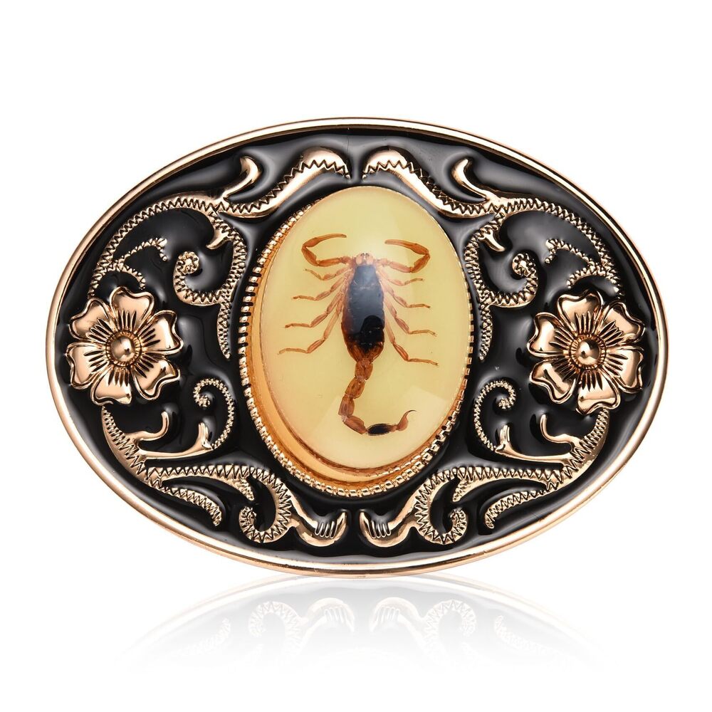 5149 Belt Buckle , Scorpion Animal Belt Buckle Western Cowboy Novelty 3D